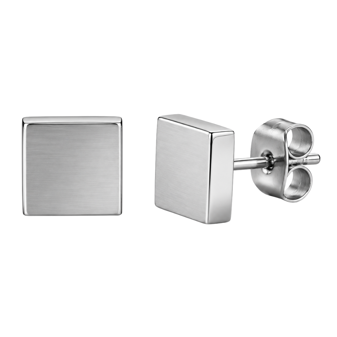 Premium Square Stainless Steel Stud Earrings | LIINGSTTORM
