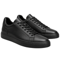 Premium Black Leather Trainers | LIINGSTTORM