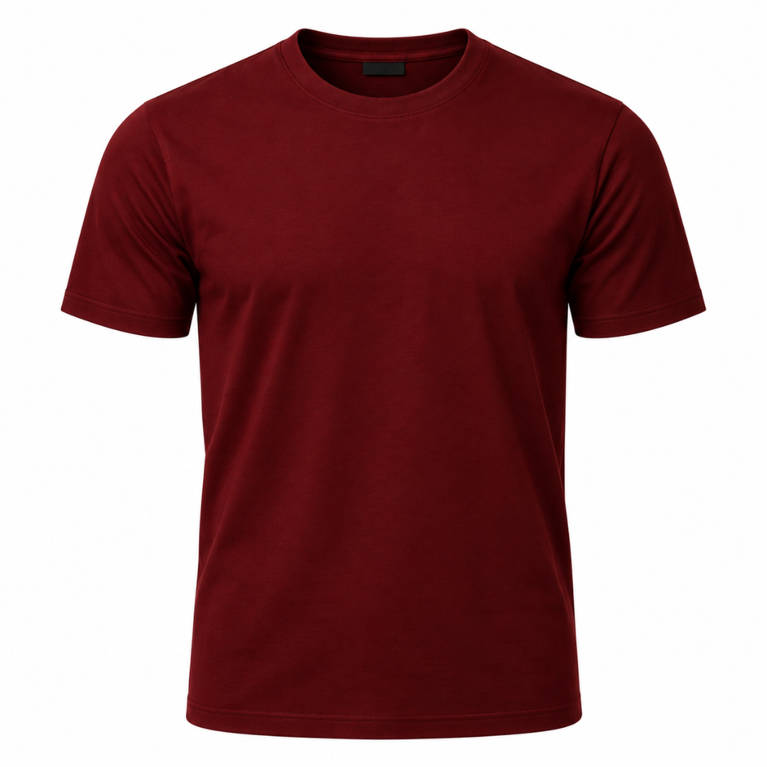 Premium Organic Cotton Dark Red T-Shirt | LIINGSTTORM