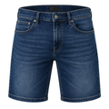 Premium Straight Fit Dark Wash Denim Shorts | LIINGSTTORM