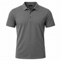 Premium Piqué Cotton Grey Polo Shirt | LIINGSTTORM