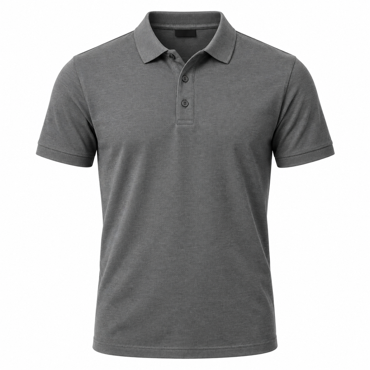 Premium Piqué Cotton Grey Polo Shirt | LIINGSTTORM